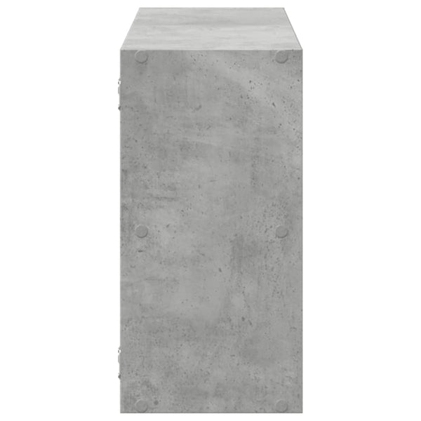 Betongraues Wandregal 100 cm