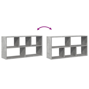 Betongraues Wandregal 100 cm