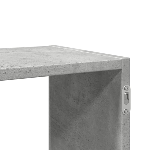 Betongraues Wandregal 100 cm