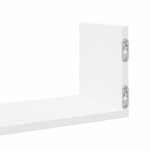 Weiße Wandregale, 3er Set, 58 cm