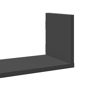 Schwarze Wandregale 3er Set