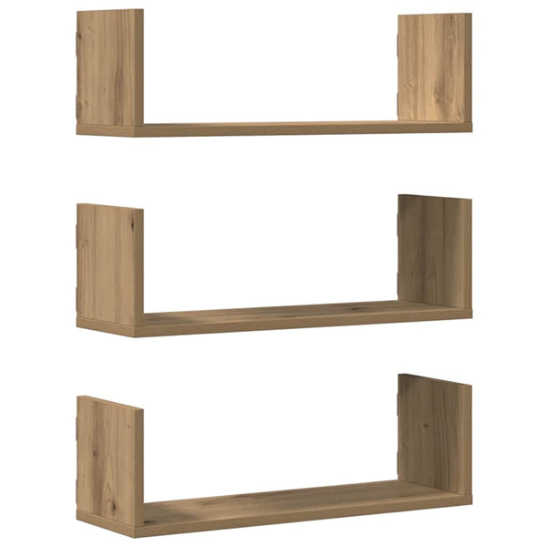 Wandregale 3er Set Artisan Eiche