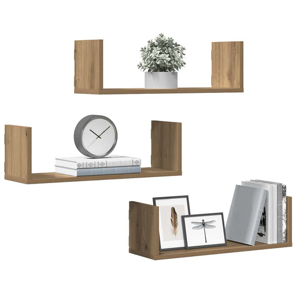 Wandregale 3er Set Artisan Eiche