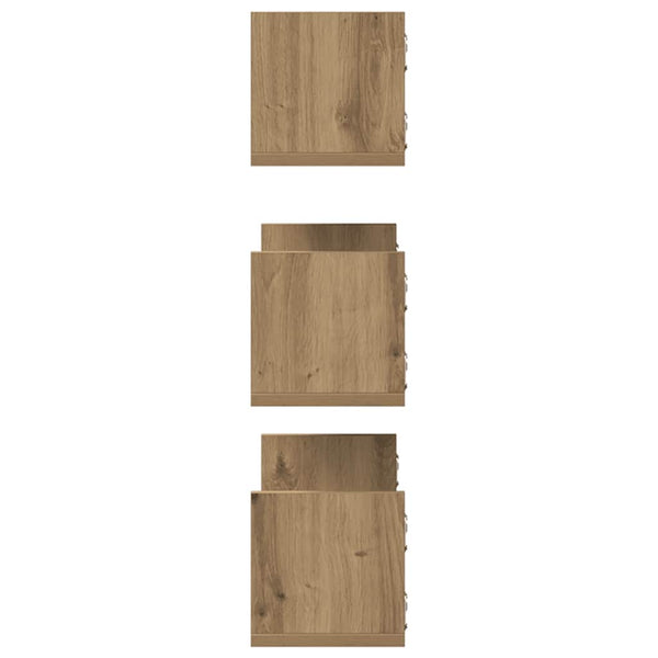 Wandregale 3er Set Artisan Eiche
