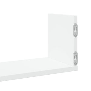 Weiße Wandregale, 3er Set, 80 cm
