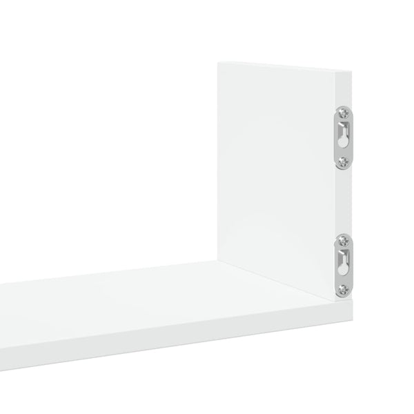 Weiße Wandregale, 3er Set, 80 cm