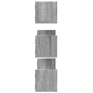Wandregale 3er Set Grau Sonoma 80cm