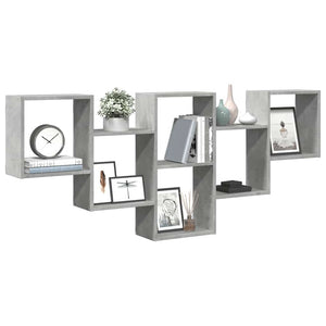 vidaXL Étagère murale gris béton 159x18x66 cm Bois d'ingénierie