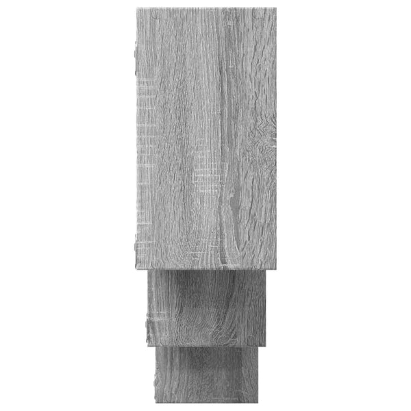 Graues Wandregal Sonoma, 159 cm