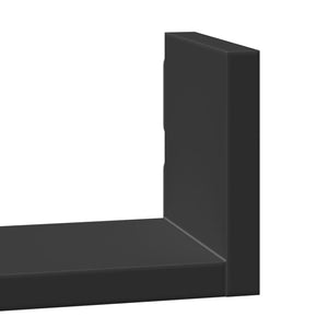 Schwarze Wandregale, 3er Set