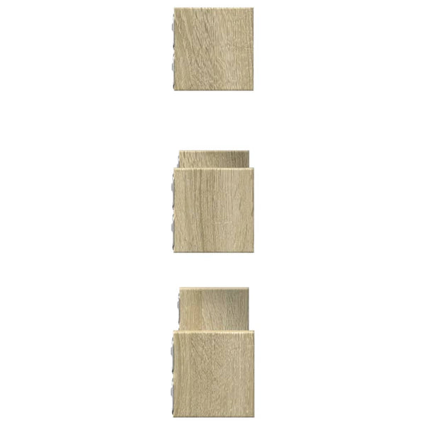 Wandregal 3er Set Sonoma Eiche