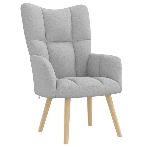 Relaxsessel mit Hocker, Wolkengrau