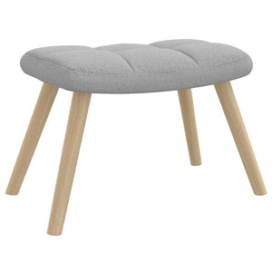 Relaxsessel mit Hocker, Wolkengrau
