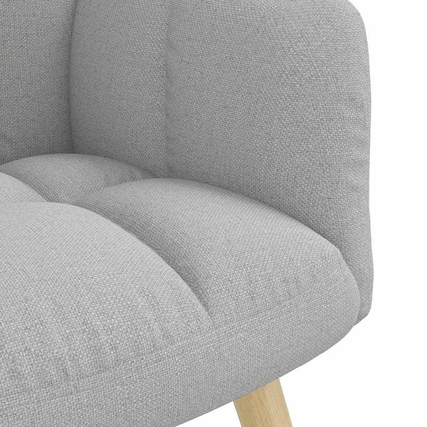 Relaxsessel mit Hocker, Wolkengrau