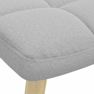 Relaxsessel mit Hocker, Wolkengrau