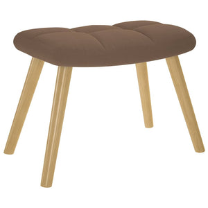 Schaukelstuhl mit Hocker Braun