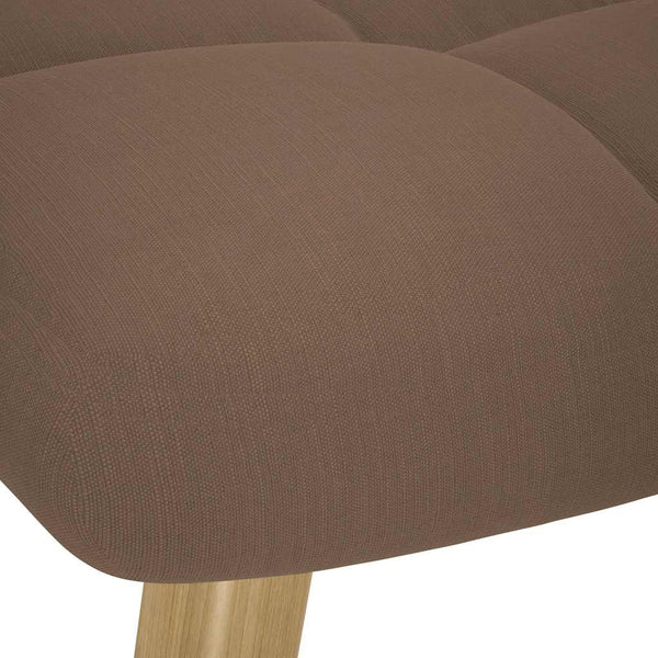 Schaukelstuhl mit Hocker Braun