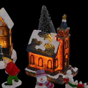 Weihnachtliche Tischdekoration mit LED