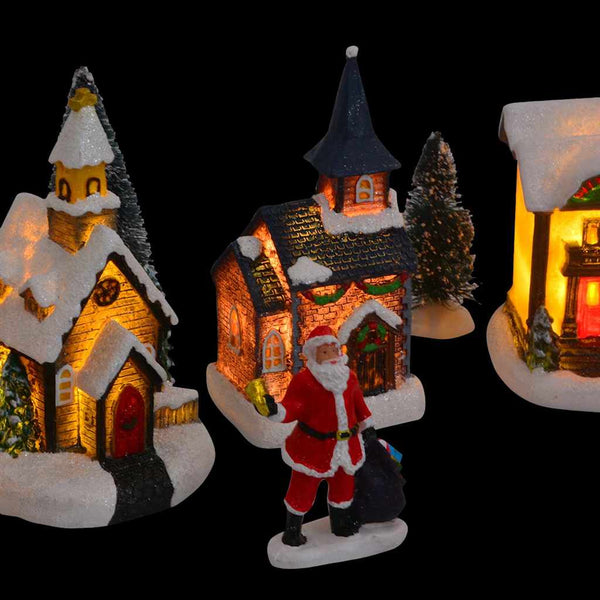 Weihnachtliche Tischdekoration mit LED