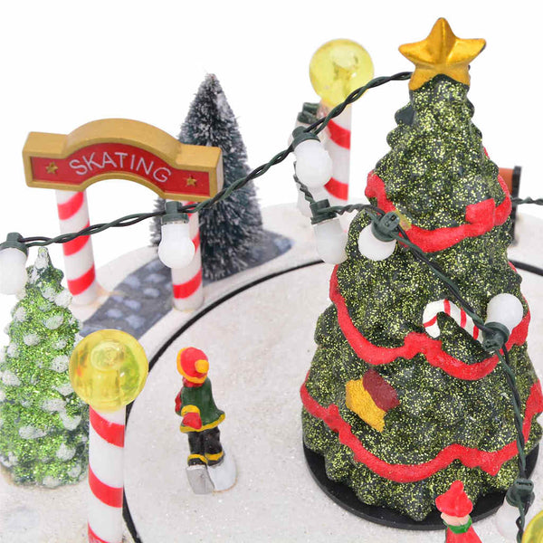 Weihnachtsdorf Dekoration mit Lichtern