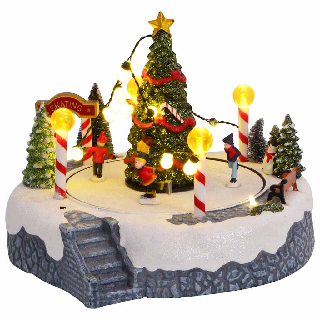 Weihnachtsdorf Dekoration mit Lichtern