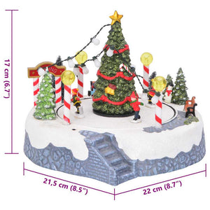 Weihnachtsdorf Dekoration mit Lichtern