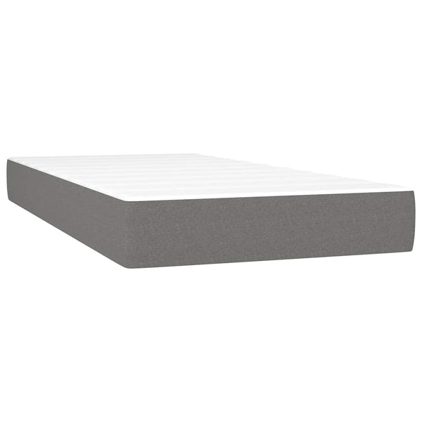 Taschenfederkernmatratze Kinder 80x160 cm Dunkelgrau