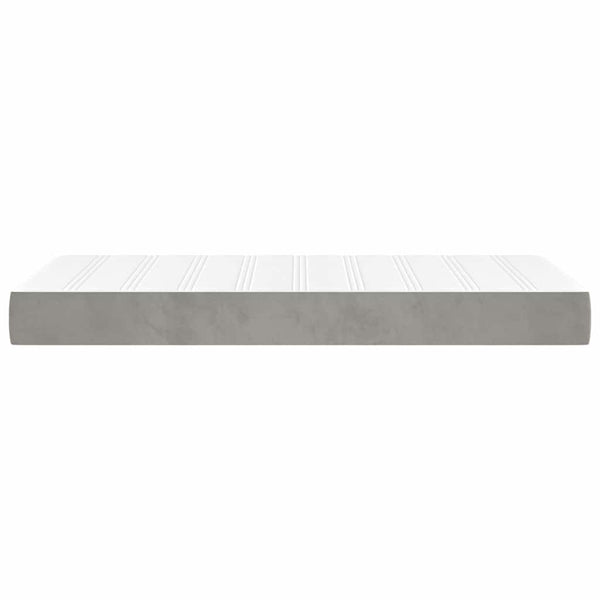Taschenfederkernmatratze Kinder 80x160 cm Hellgrau Samt