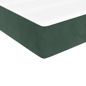 Taschenfederkernmatratze Kinder 80x160 cm Dunkelgrün Samt