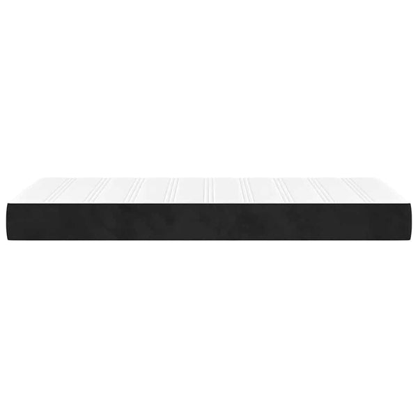 Taschenfederkernmatratze 80x210 cm Schwarz Samt