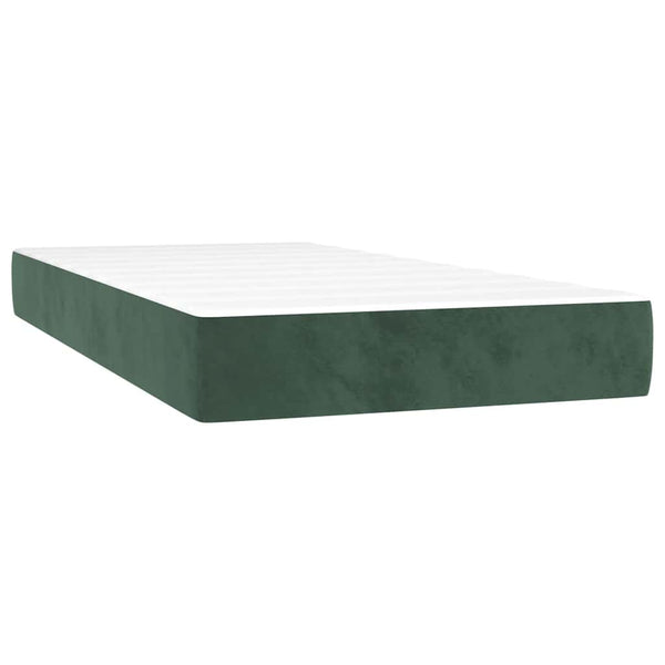 Taschenfederkernmatratze Dunkelgrün Samt 80x210