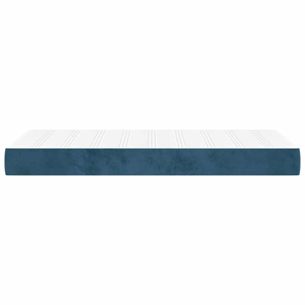 Taschenfederkernmatratze 80x210 cm Dunkelblau Samt