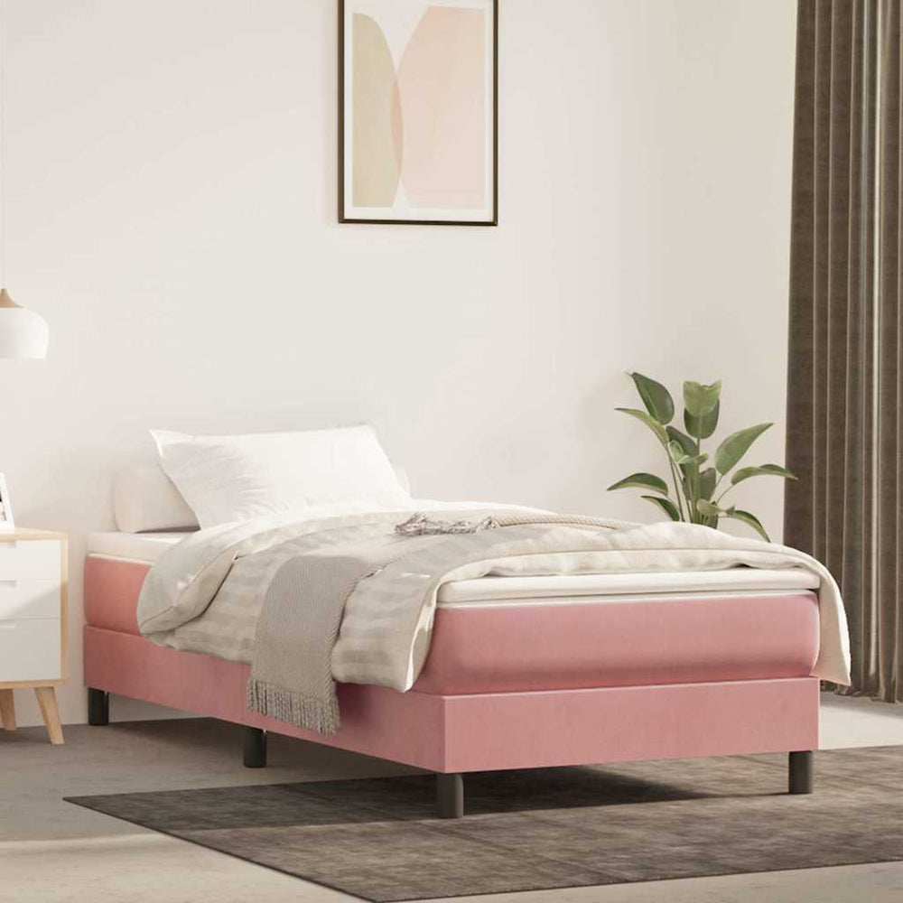 Taschenfederkernmatratze Rosa Samt 80x210