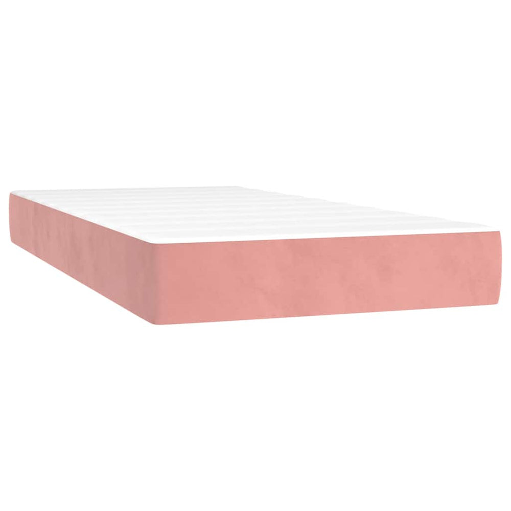 Taschenfederkernmatratze Rosa Samt 90x210