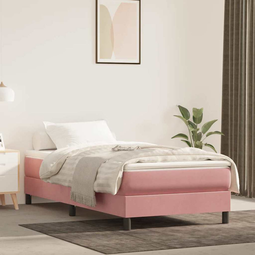Taschenfederkernmatratze Rosa Samt 90x210
