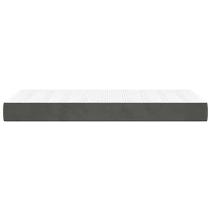 Taschenfederkernmatratze 100x210 cm Dunkelgrau Samt