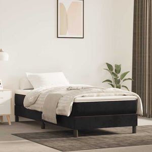 Taschenfederkernmatratze Schwarz 100x210 cm Samt