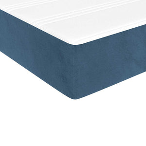 Taschenfederkernmatratze 100x210 Dunkelblau Samt