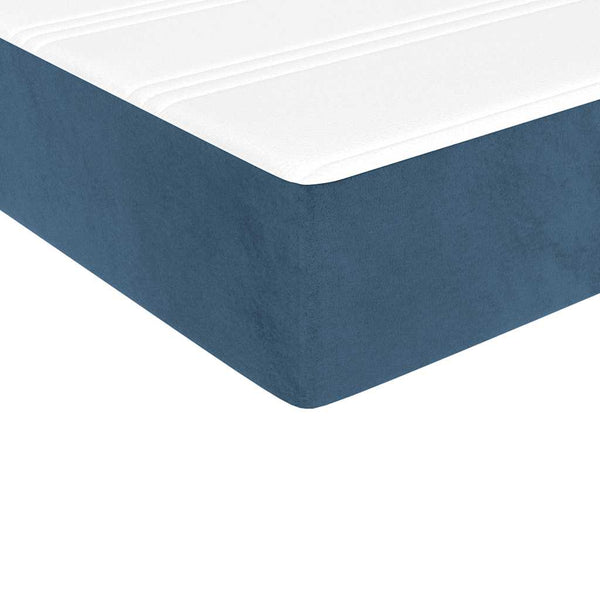 Taschenfederkernmatratze 100x210 Dunkelblau Samt