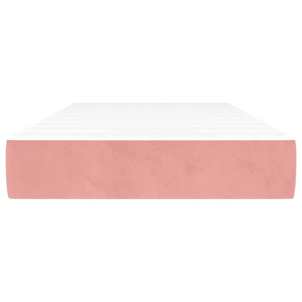 Taschenfederkernmatratze Rosa Samt 100x210 cm