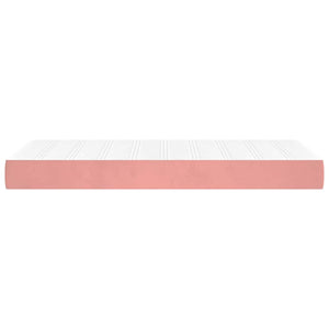Taschenfederkernmatratze Rosa Samt 100x210 cm