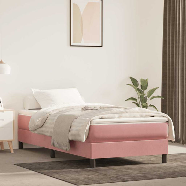 Taschenfederkernmatratze Rosa Samt 100x210 cm