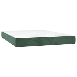 Taschenfederkernmatratze Dunkelgrün Samt 120x210