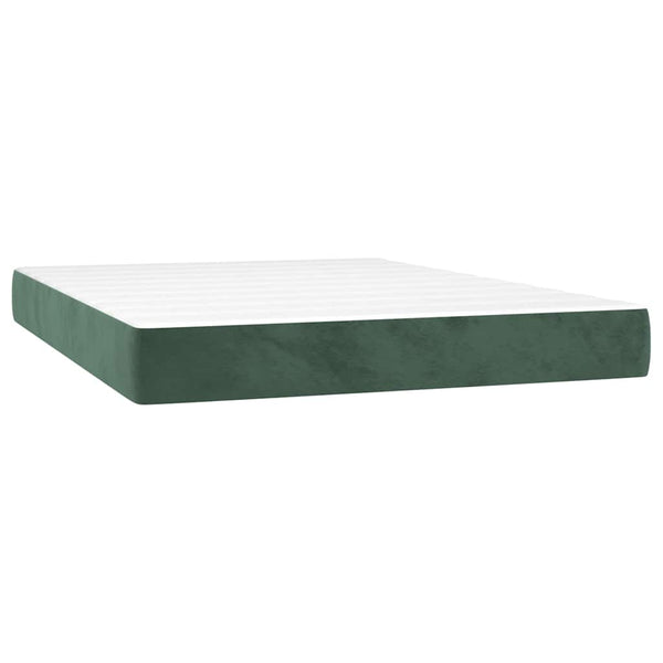 Taschenfederkernmatratze Dunkelgrün Samt 120x210