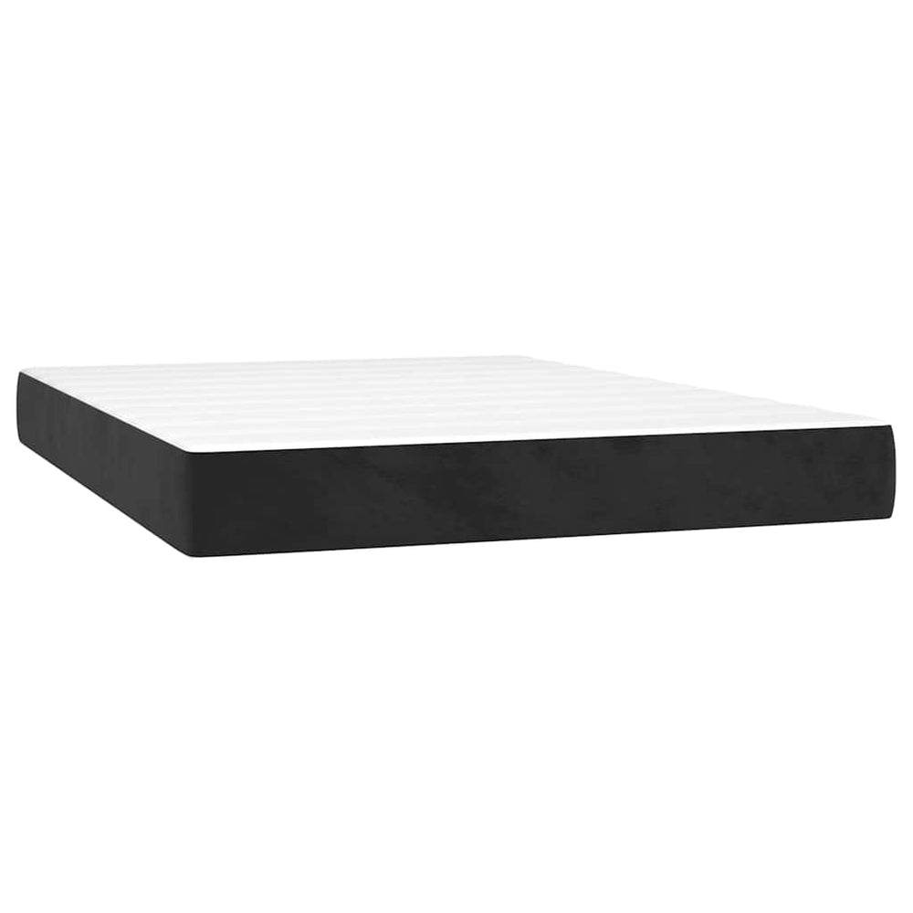 Taschenfederkernmatratze Schwarz Samt 140x210 cm