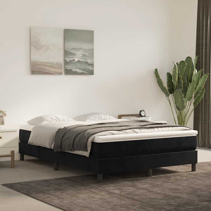 Taschenfederkernmatratze Schwarz Samt 140x210 cm
