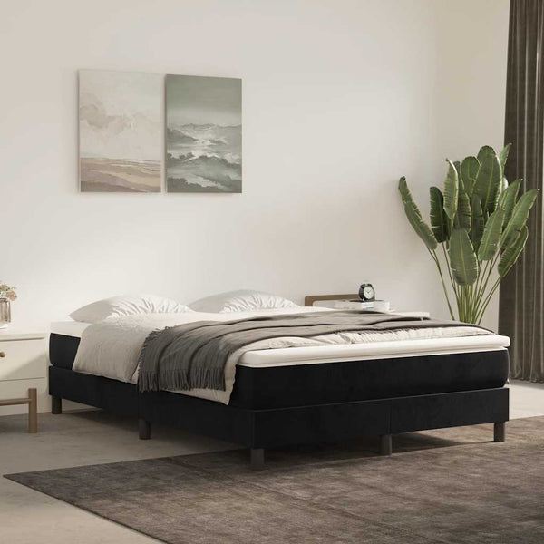Taschenfederkernmatratze Schwarz Samt 140x210 cm