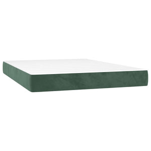 Taschenfederkernmatratze 140x210 Dunkelgrün Samt