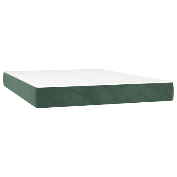 Taschenfederkernmatratze 140x210 Dunkelgrün Samt