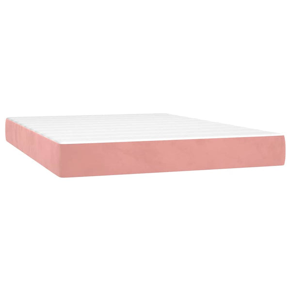 Taschenfederkernmatratze Rosa Samt 140x210 cm